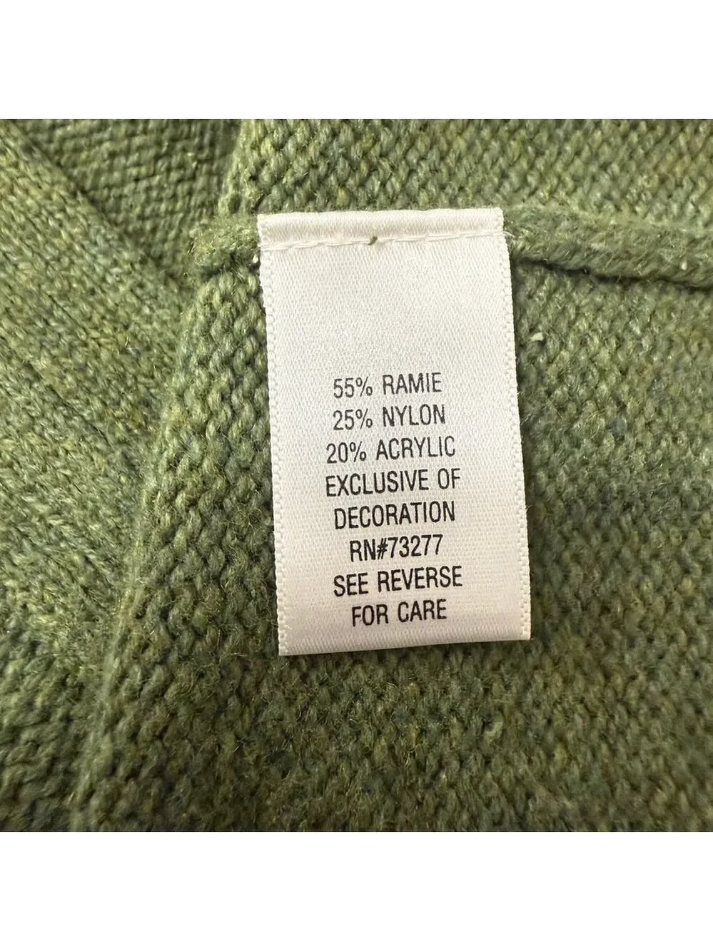 Croft & Barrow‎ Christmas Cardigan Size L Green